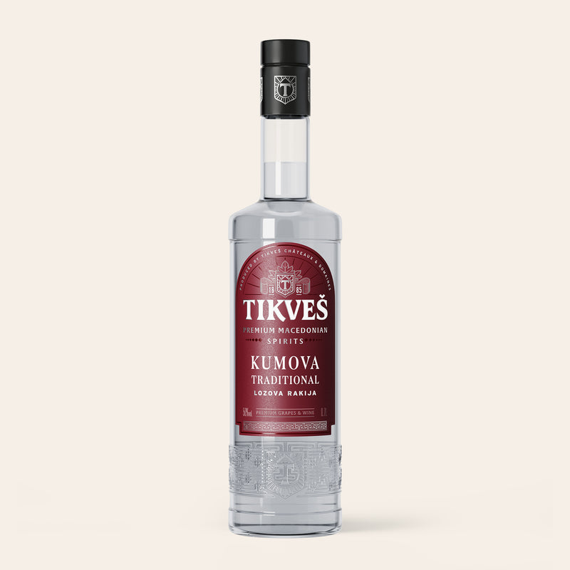 Kumova Traditional, clear Macedonian grape brandy from Tikveš Winery, 70cl bottle