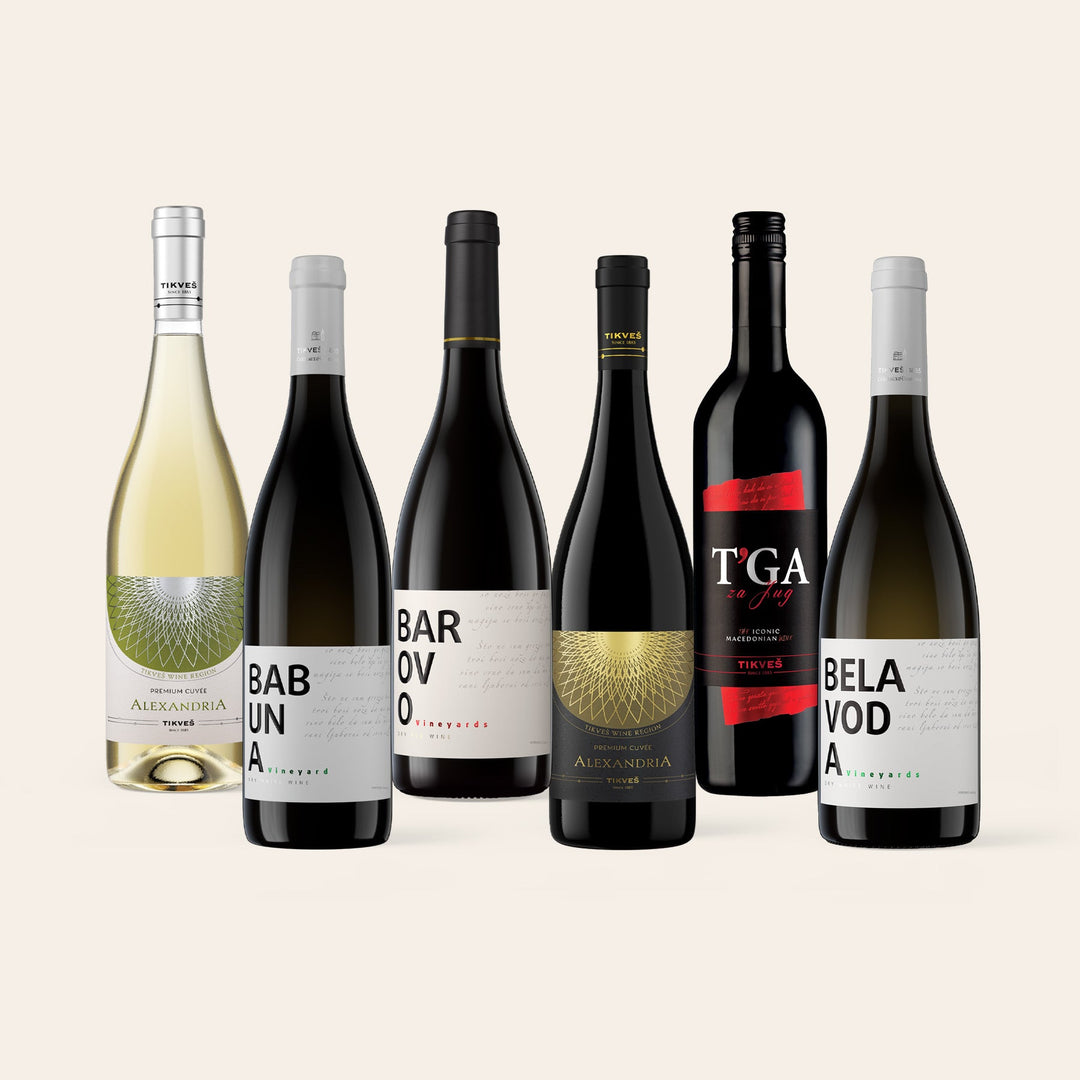 The Table case, six bottles