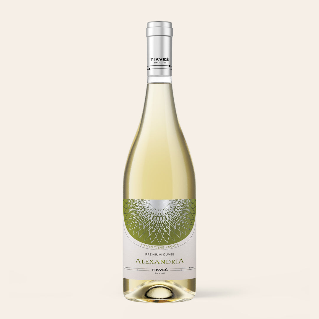Alexandria Premium Cuvée White 2025 – Tikveš Winery, North Macedonia, dry white wine