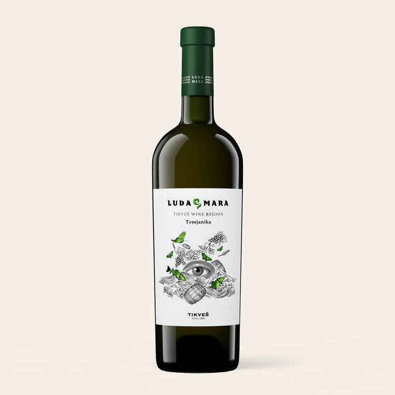 Temjanika Luda Mara – Tikveš Winery, North Macedonia, aromatic dry white wine